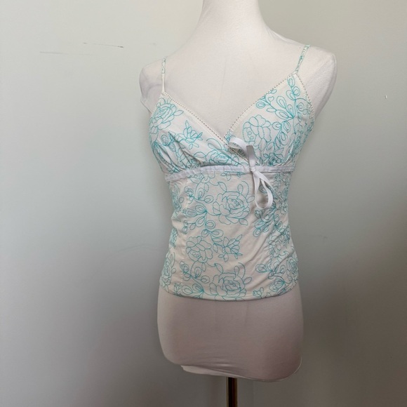 Vintage Dynamite Floral Embroidered Camisole Y2K Fairycore Top S - Picture 7 of 8